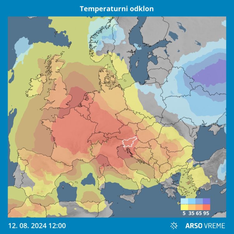 Vročinski val, Evropa, avgust 2024