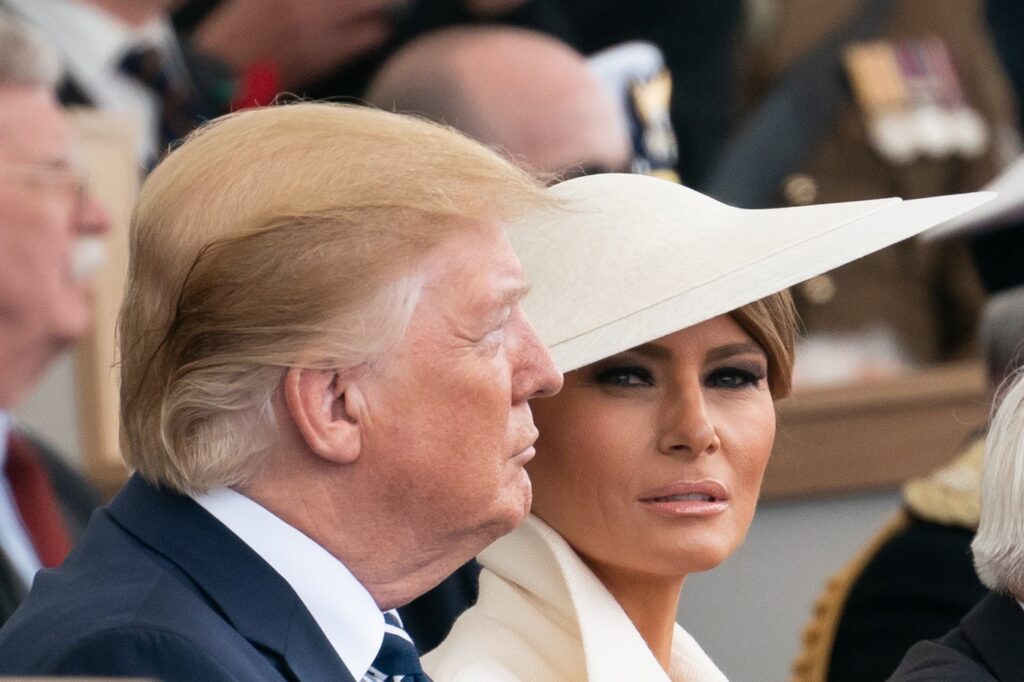 Melania in Donald Trump