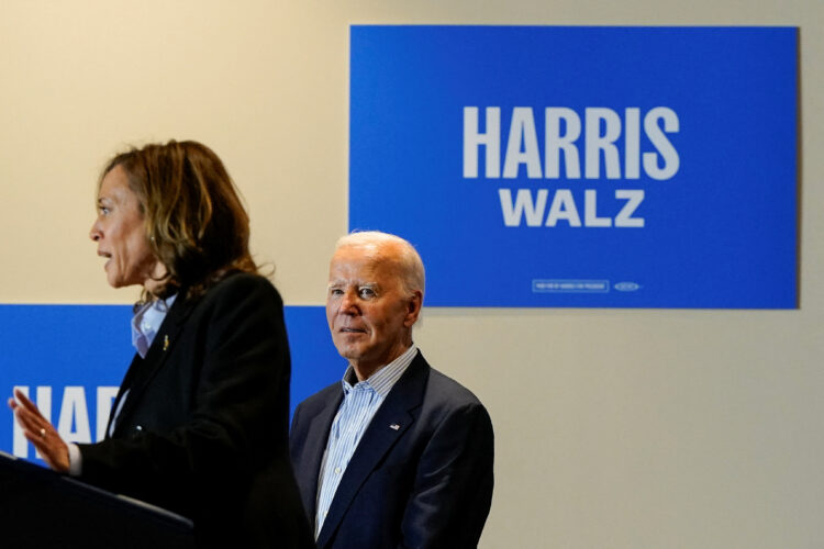 Joe Biden in Kamala Harris