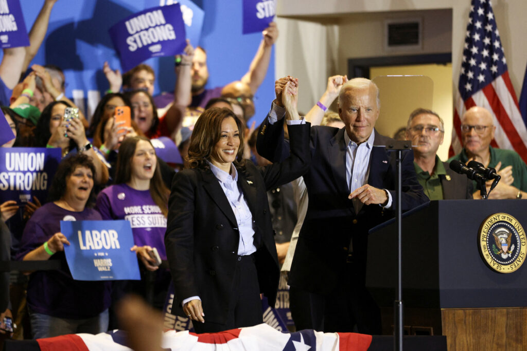 Joe Biden in Kamala Harris