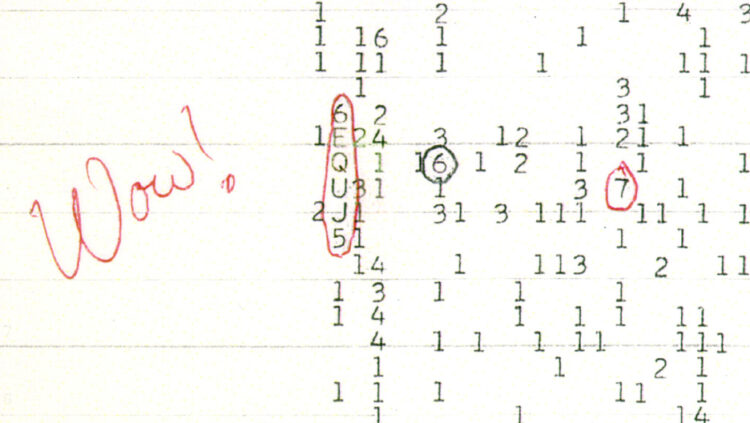 WOW! signal, astronomija, vesolje, nezemljani, SETI program