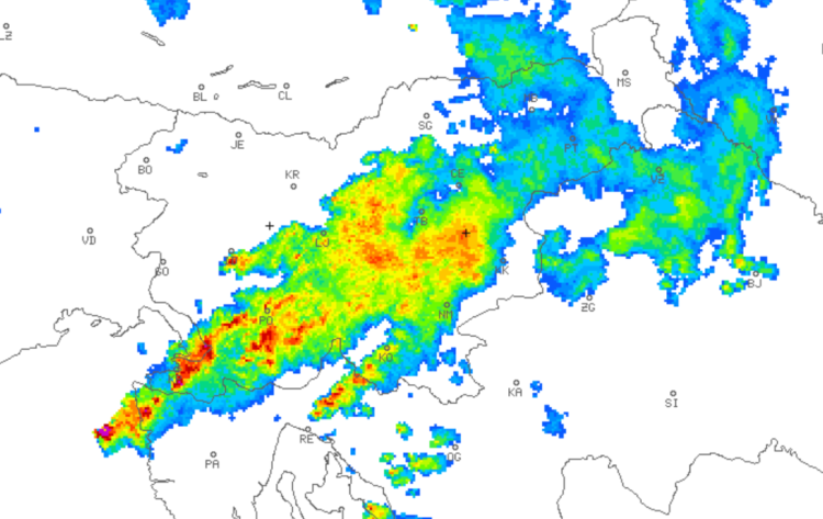 vreme, radarska slika padavin