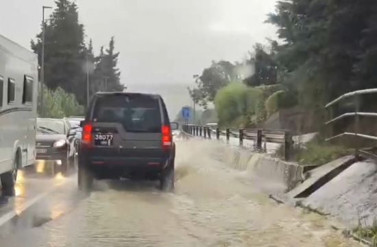 Obilne padavine so nevšečnosti povzročile na Obali