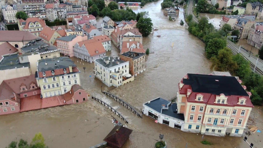 Poplavljena Klodzka na Poljskem