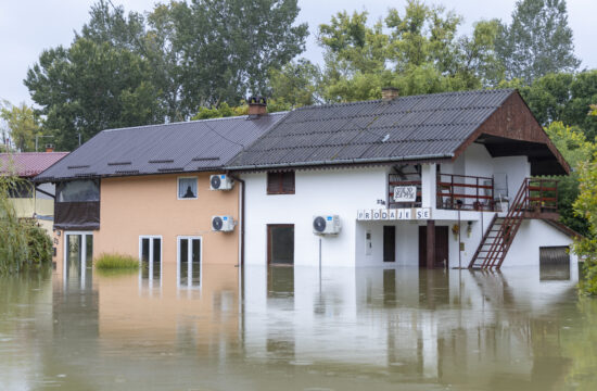 Poplavljanje Donave v hrvaškem kraju Batina