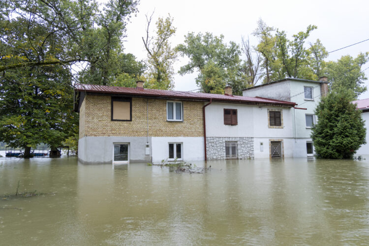 Poplavljanje Donave v hrvaškem kraju Batina