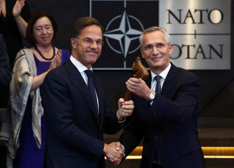 Jens Stoltenberg in Mark Rutte