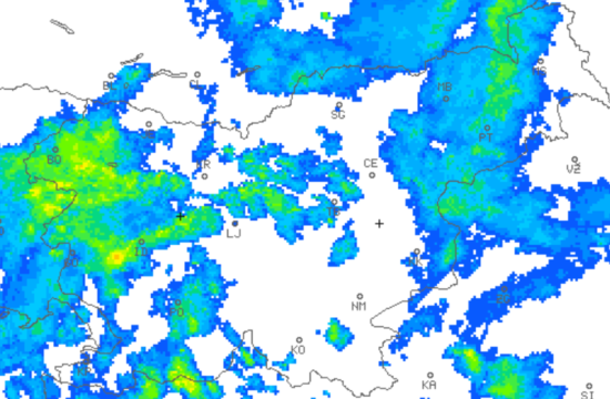 Radarska slika: preverite, kako se čez državo premikajo padavine