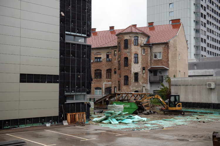 Stavba na Masarykovi ulici v Mariboru, ki je predvidena za rušenje.