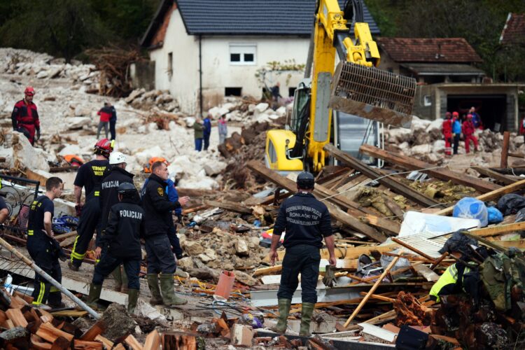 Poplave v Bosni in Hercegovini.