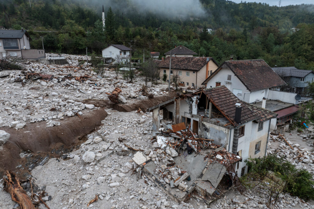 Poplave v Bosni in Hercegovini.