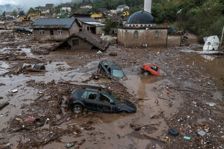 Poplave v Bosni in Hercegovini.