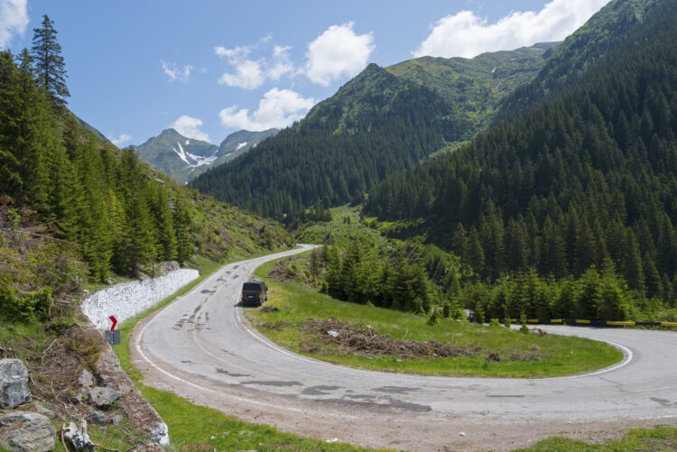 Transfagarasan. cesta,. Romunija, Transilvanija