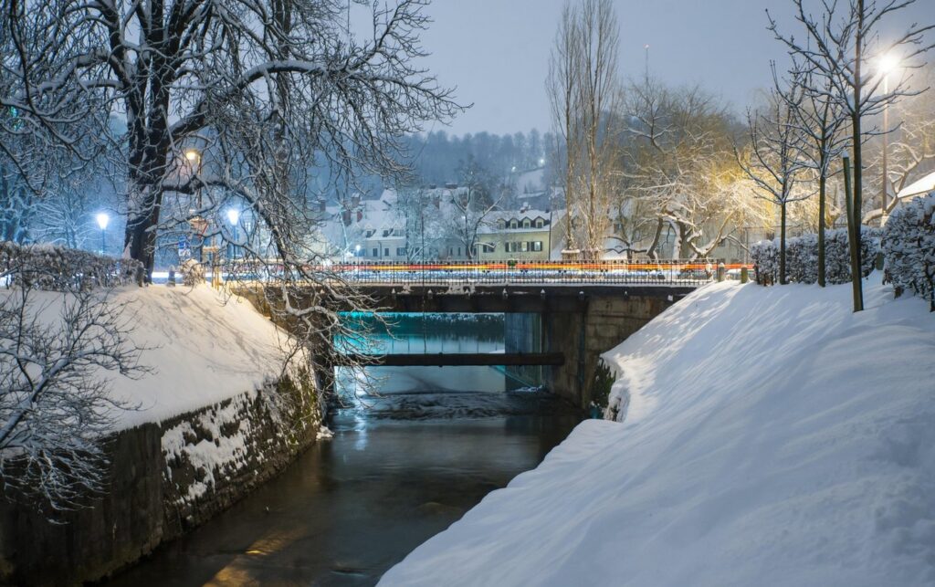 Zima, Gradaščica, Ljubljana