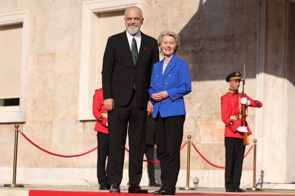 Edi Rama in Ursula von der Leyen