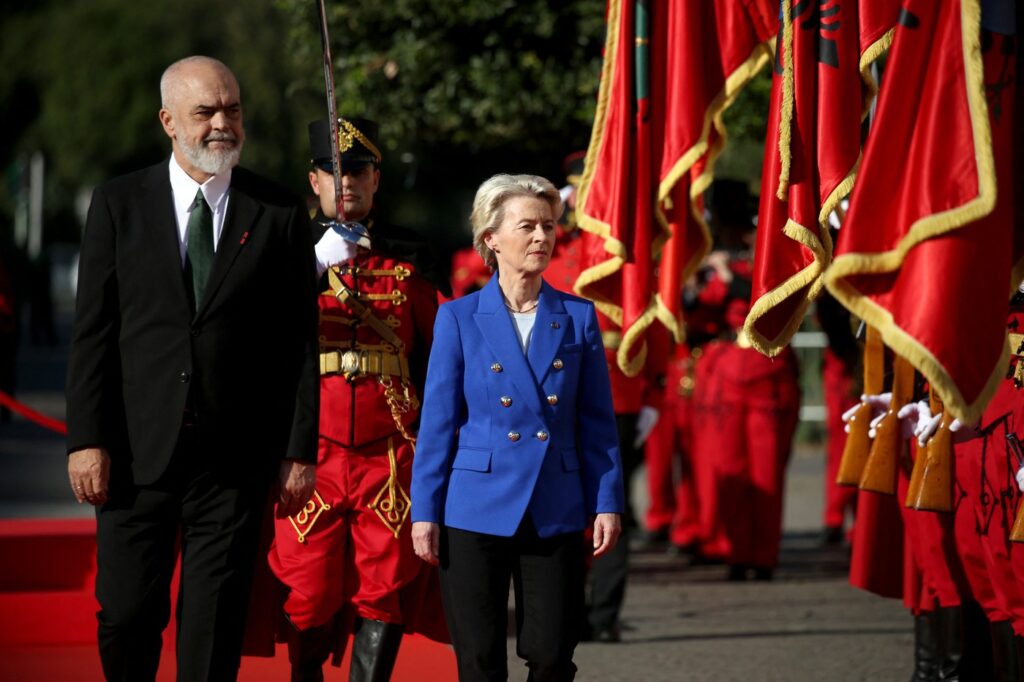 Edi Rama in Ursula von der Leyen