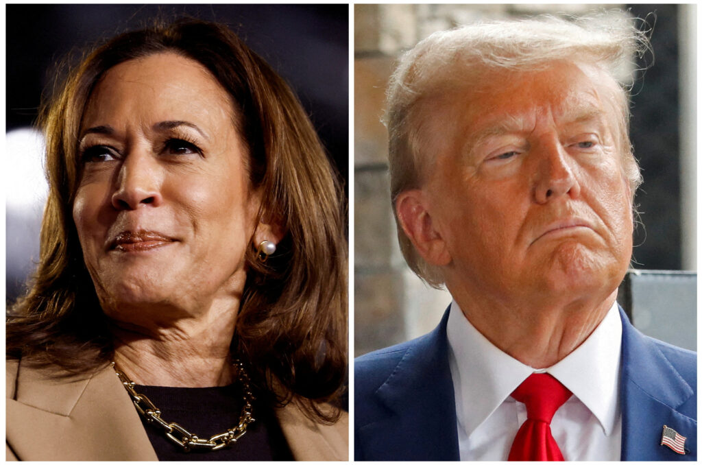 Kamala Harris in Donald Trump