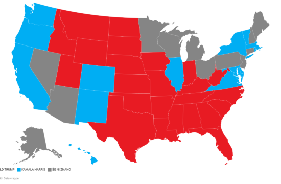 Rezultati volitev v ZDA v živo: je še možen preobrat?