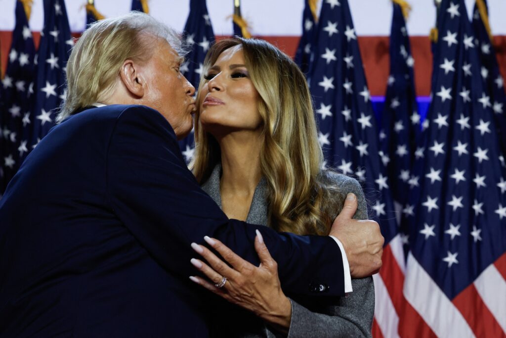 Melania in Donald Trump