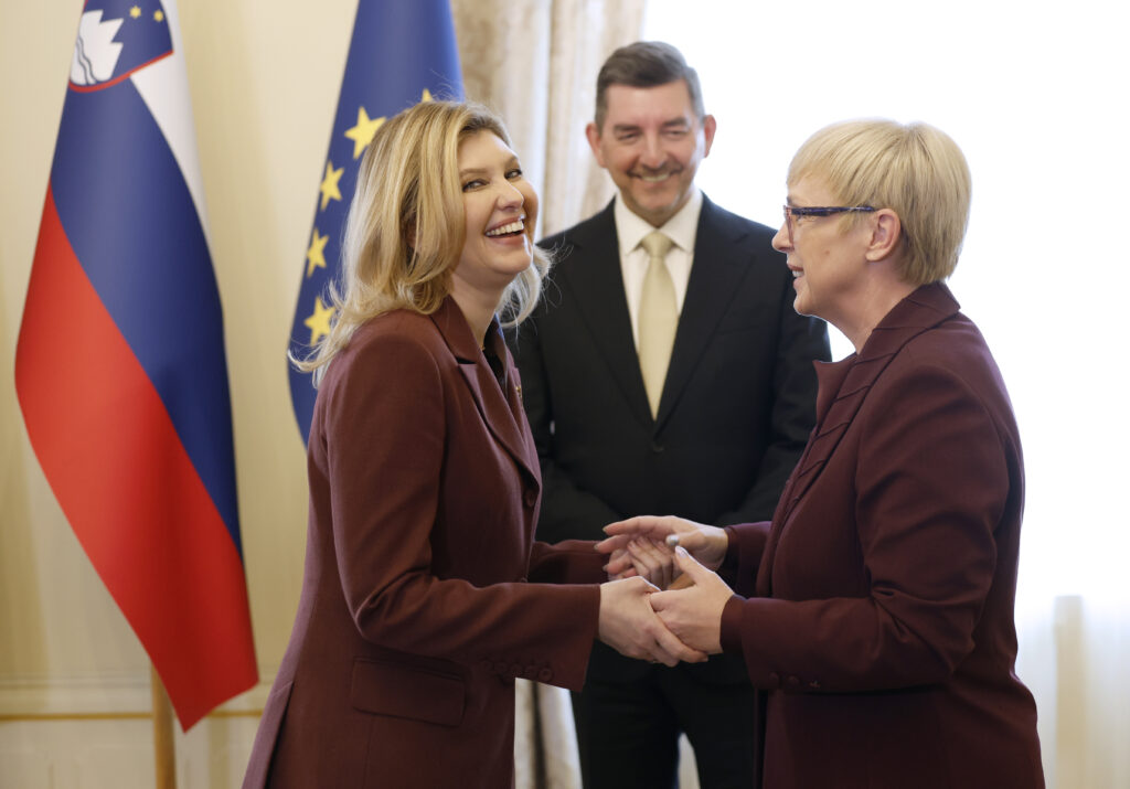 V Slovenijo prispela soproga ukrajinskega predsednika Olena Zelenska