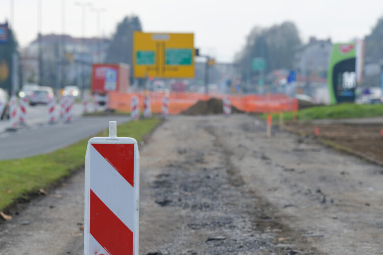 Dela na Celovški cesti v Ljubljani