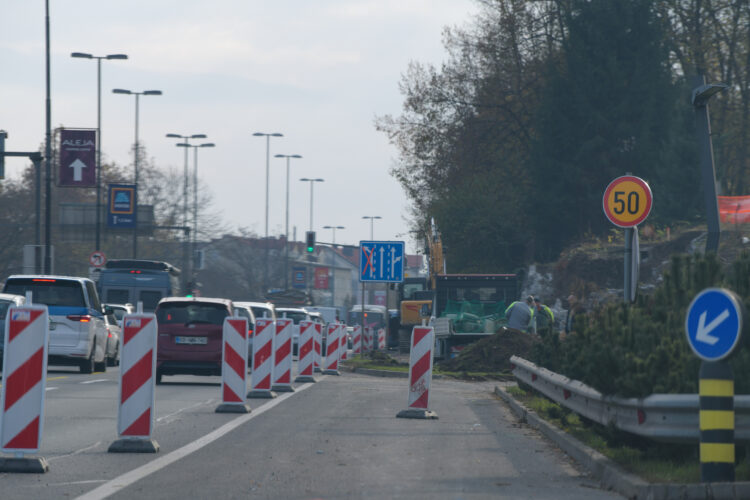 Dela na Celovški cesti v Ljubljani