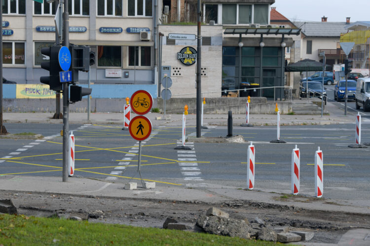 Dela na Celovški cesti v Ljubljani