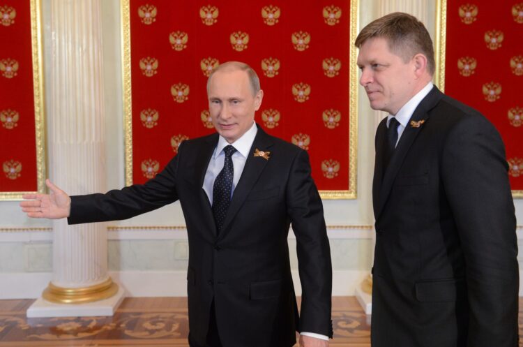 Vladimir Putin in Robert Fico junija 2014