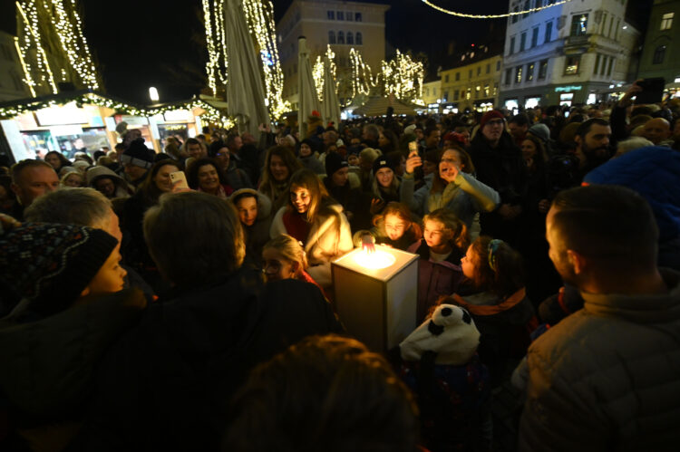 Prižig lučk v Ljubljani