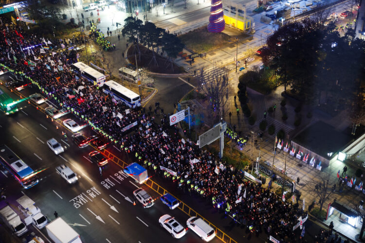 Južnokorejski protestniki