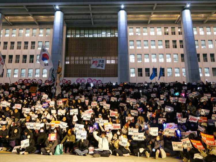 Južnokorejski protestniki