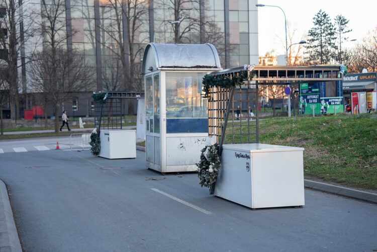 Blokada parkirišča v Banjaluki