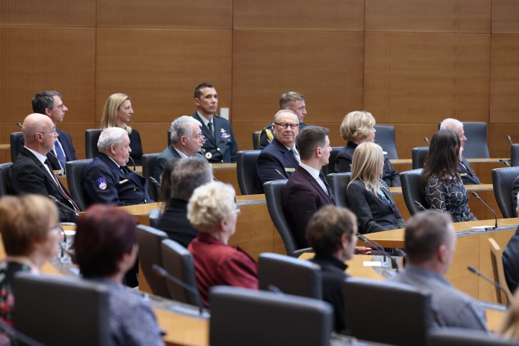 Sprejem za svojce padlih pripadnikov Teritorialne obrambe RS, Ministrstva za notranje zadeve RS in civilnih žrtev ter ranjenih v vojni za Slovenijo