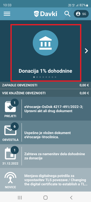 Donacija dohodnine