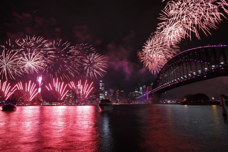 Lanskoletni novoletni ognjemet v Sydneyju