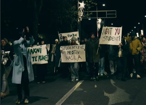 protest v črni gori zarqadi spolnega nadlegovanja v šolah