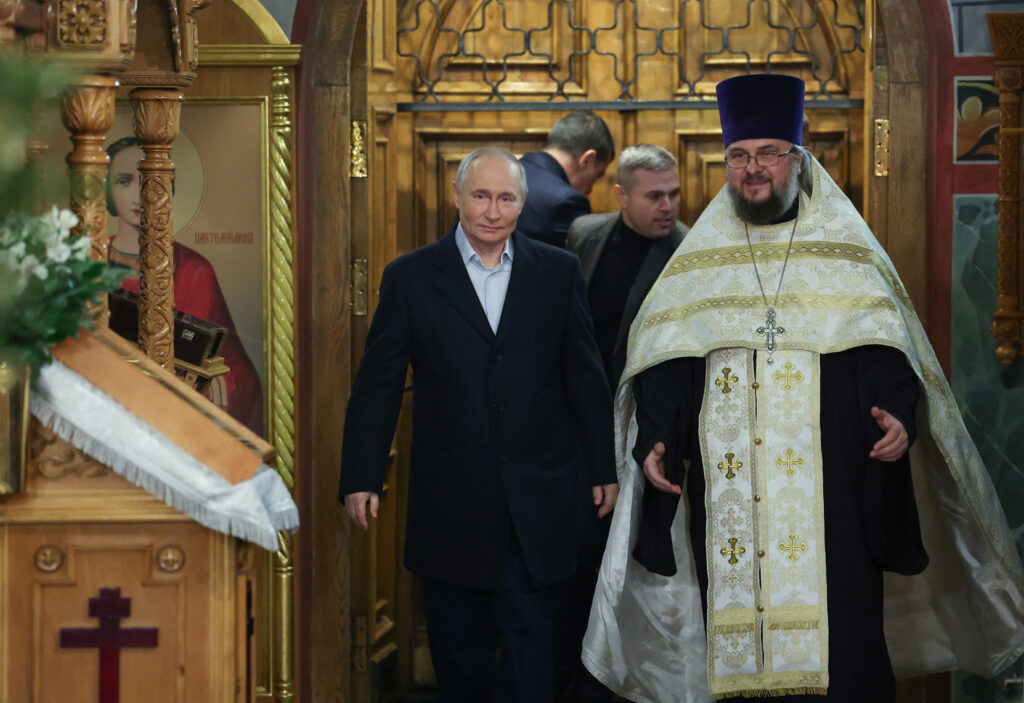 Vladimir Putin in patriarh Kiril 