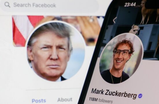 Donald Trump in Mark Zuckerberg