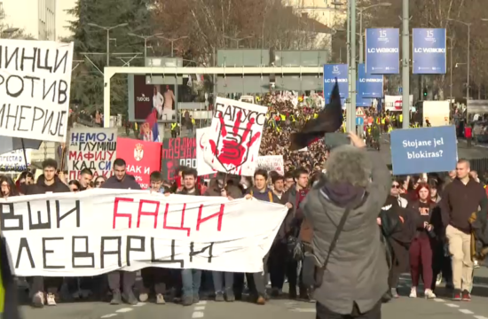 Srbski študenti blokirajo Autokomando